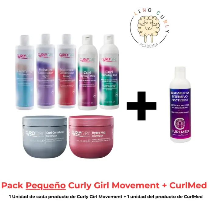 Pack Lino Curly Pequeño Curly Girl + Curlmed - Imagen 1